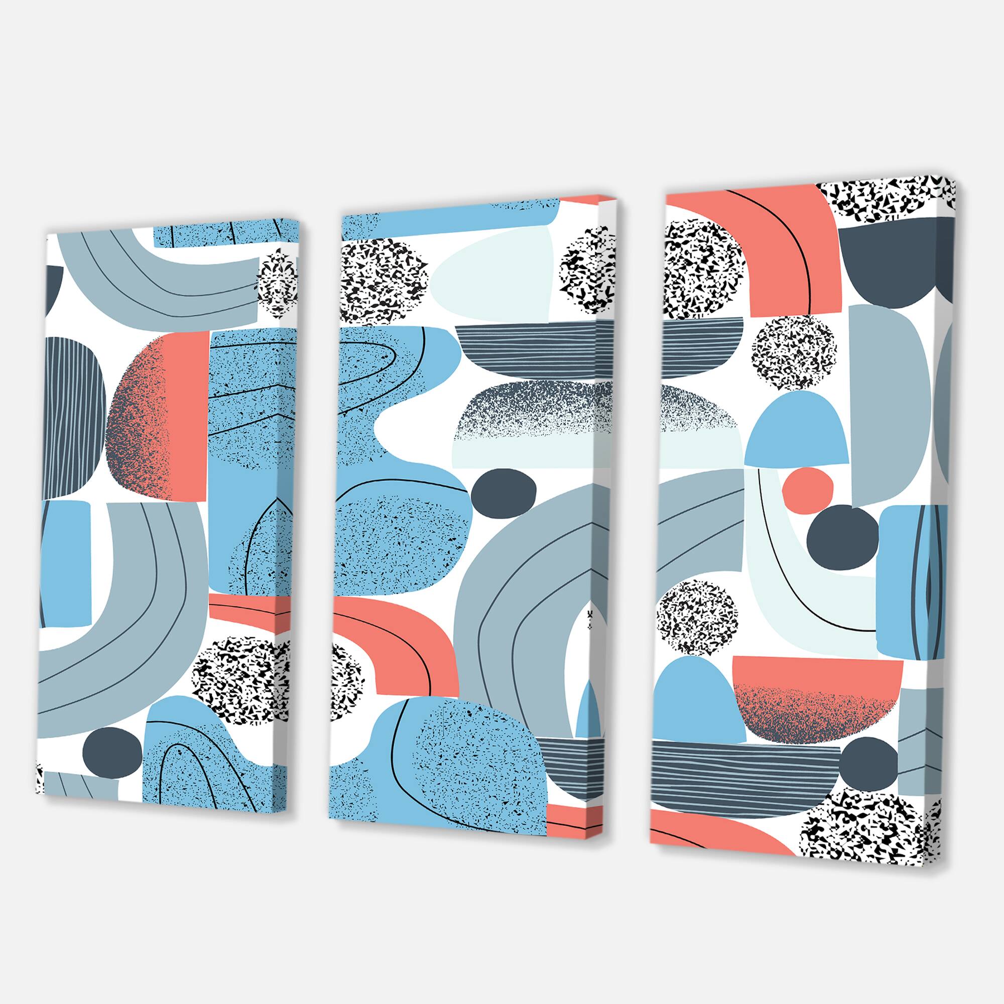 Designart - Retro Shapes With Abstract Suns and Moons II